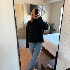 Black Turtleneck Sweater